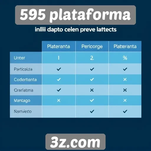 Comparativo entre 595 plataforma e concorrentes do mercado